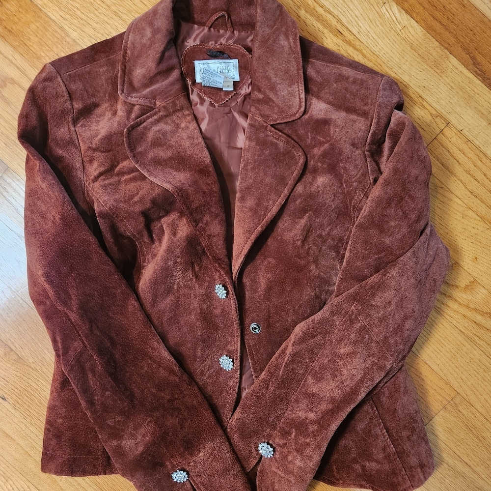 Vintage leather jacket blazer